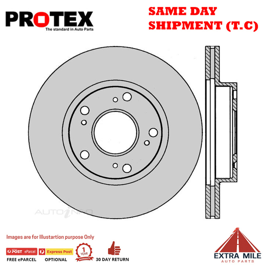 1X PROTEX Rotor - Front For HONDA CIVIC FB 4D Sdn FWD