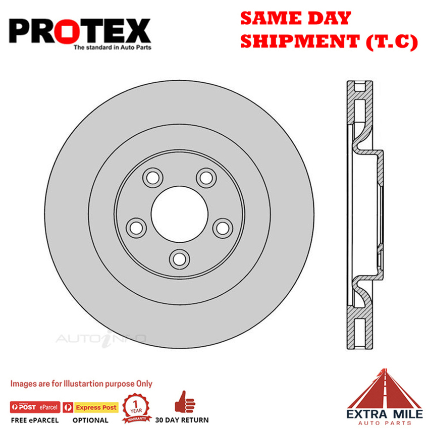 1X PROTEX Rotor - Front For FORD TERRITORY SY 4D SUV AWD.