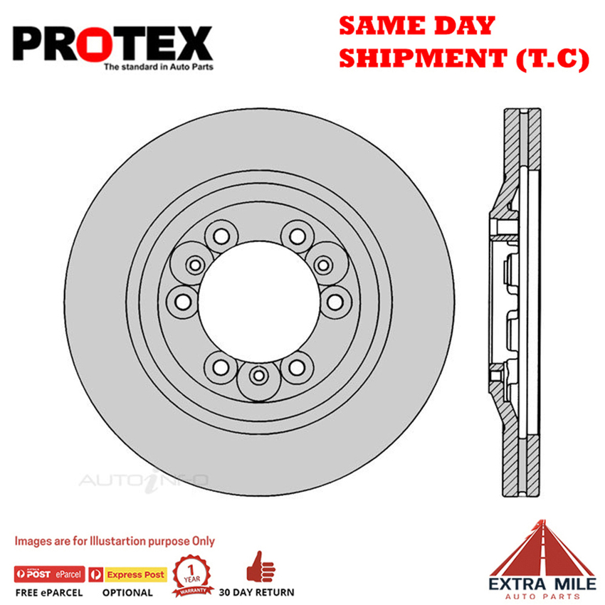 1X PROTEX Rotor - Front For GREAT WALL V200 K2 4D Ute RWD