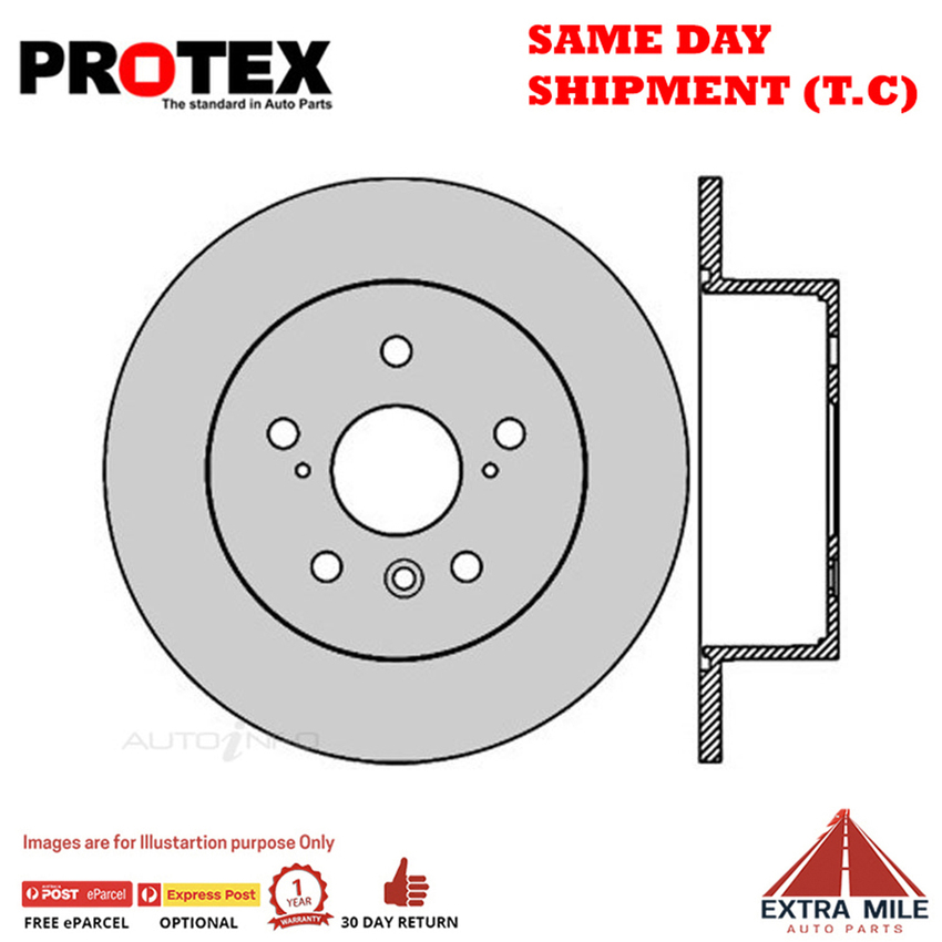 1X PROTEX Rotor - Rear For TOYOTA CAMRY AHV40R 4D Sdn FWD..