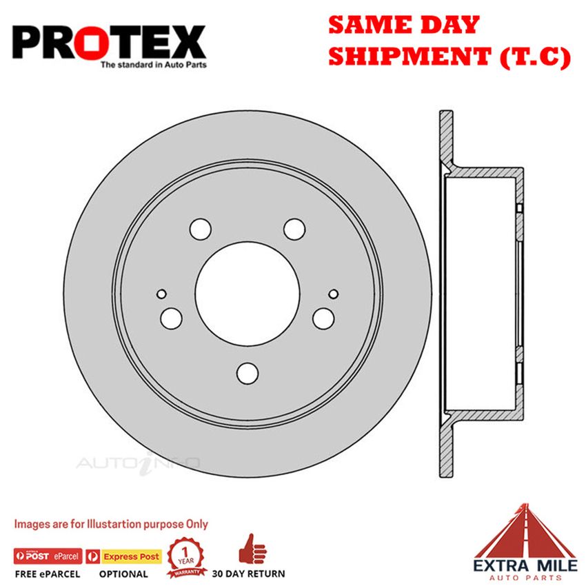 1X PROTEX Rotor - Rear For SSANGYONG REXTON Y200 4D SUV 4WD….