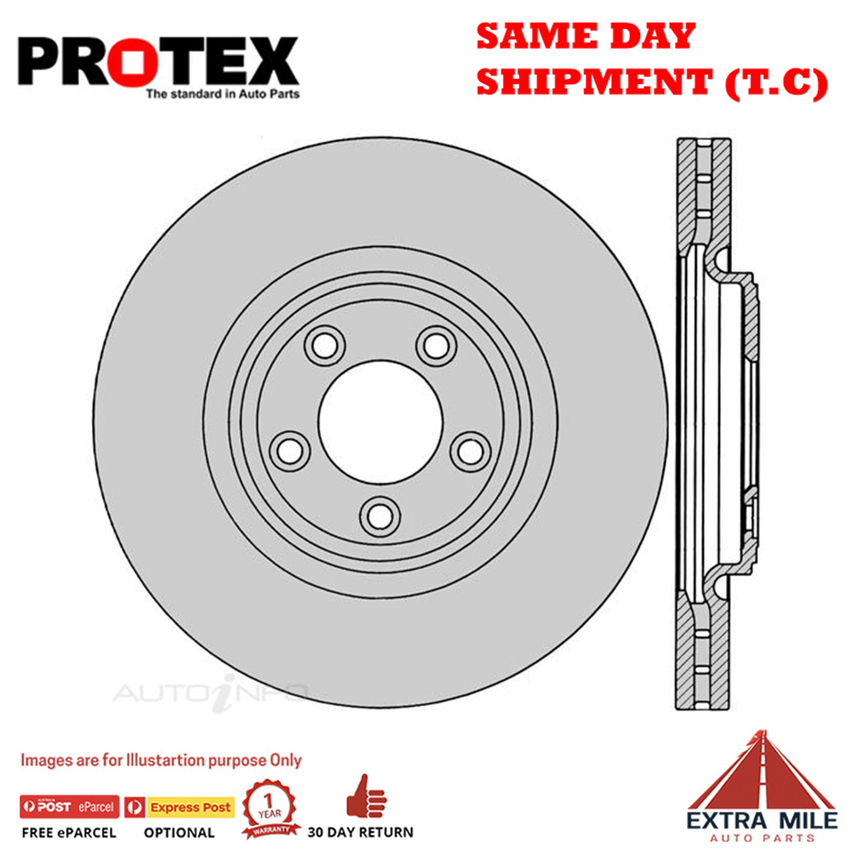 1X PROTEX Rotor - Front For JAGUAR XF X250 4D Wgn RWD..