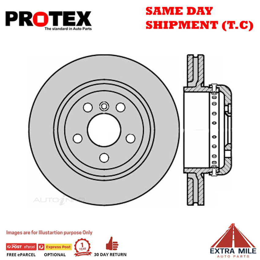 1X PROTEX Rotor - Rear For BMW 520D F10 4D Sdn RWD.