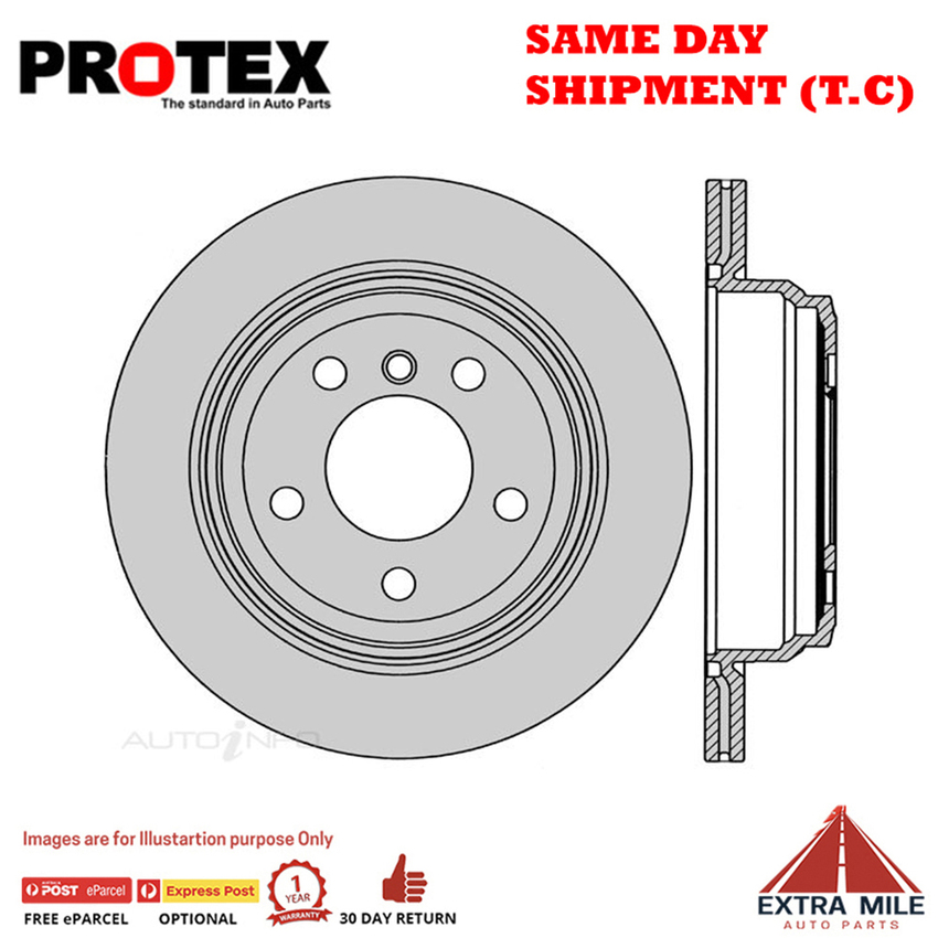 1X PROTEX Rotor - Rear For BMW 328i F30 4D Sdn RWD..