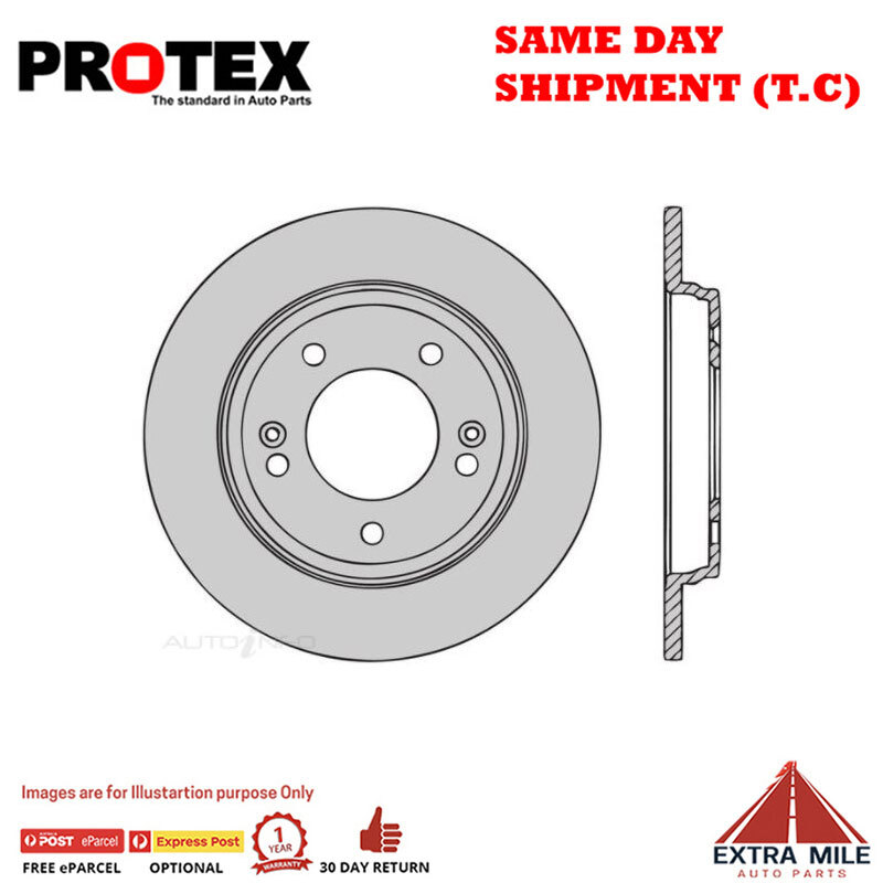 Protex Disc Rotor Pair For HYUNDAI IONIQ HYBRID 1.6L 2017-ON