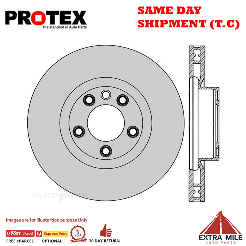 1X PROTEX Rotor - Front For VOLKSWAGEN TOUAREG 7P 4D SUV AWD….