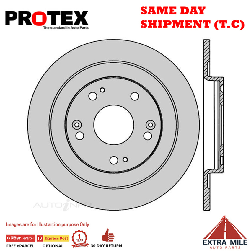 1X PROTEX Rotor - Rear For HONDA CIVIC FK 4D H/B FWD….