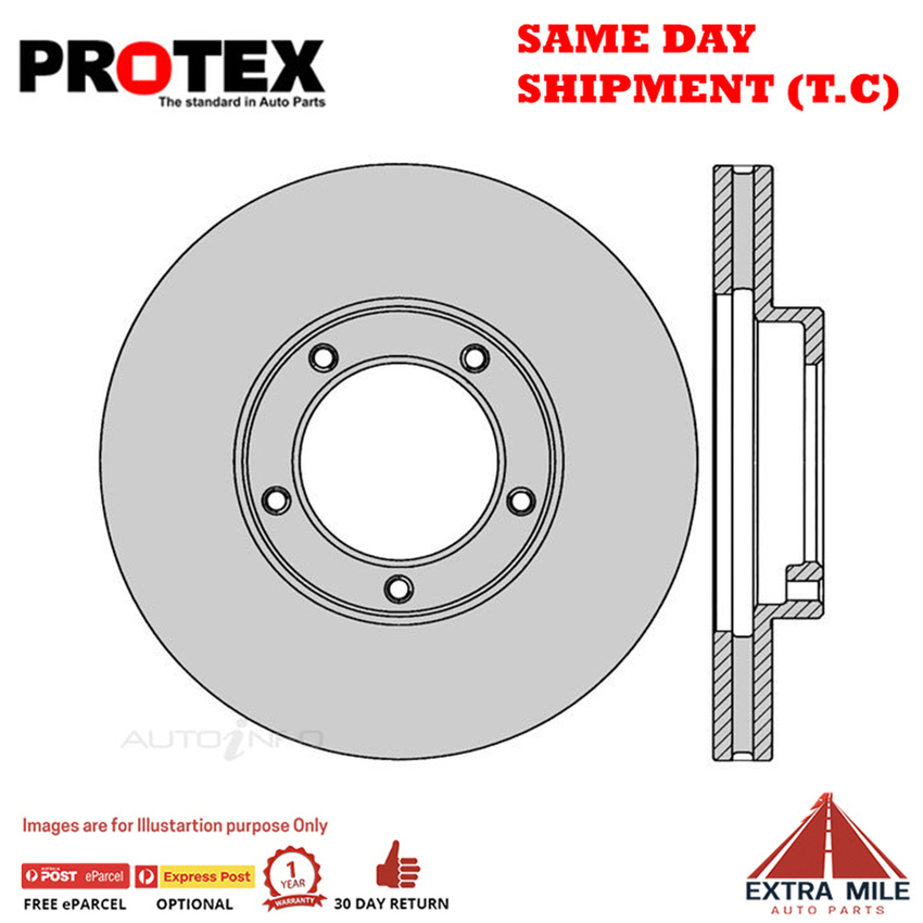1X PROTEX Rotor - Front For GREAT WALL SA220 CC 4D Ute RWD.
