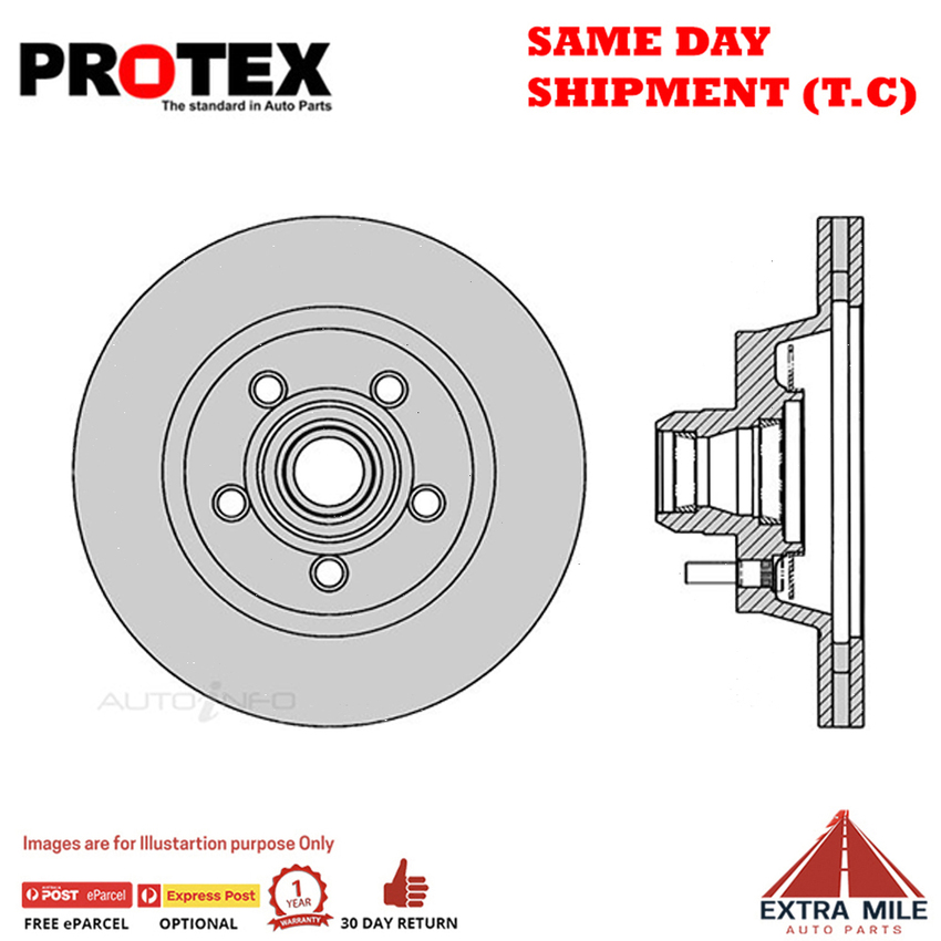 1X PROTEX Rotor - Front For FORD FALCON ED 4D Wgn RWD..