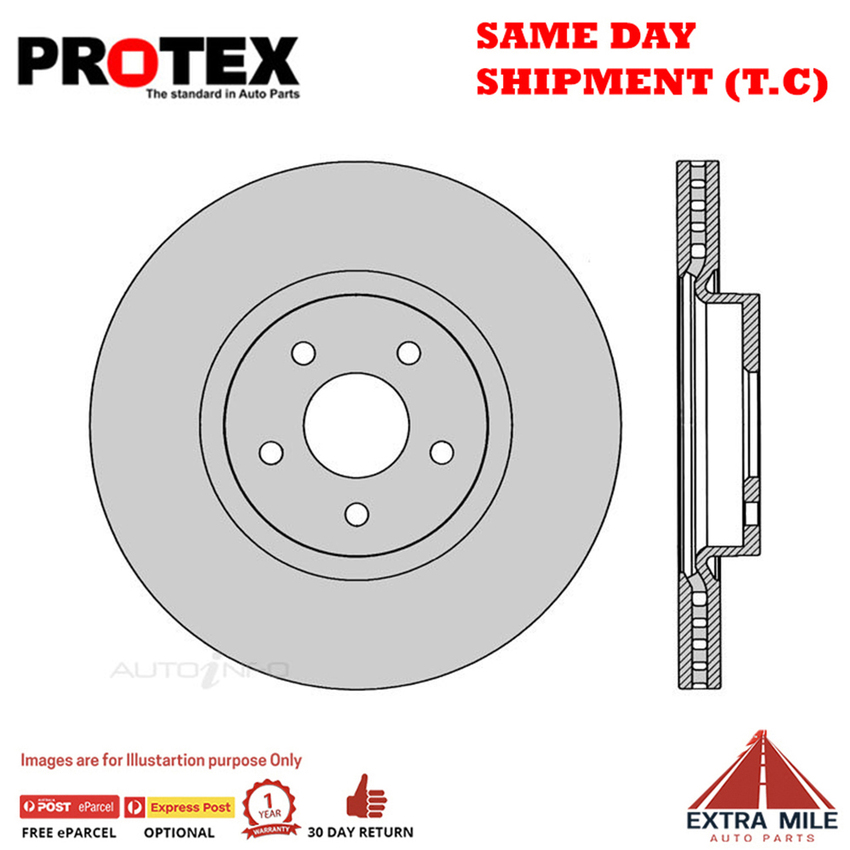 1X PROTEX Rotor - Front For FORD FOCUS LW 4D H/B FWD..