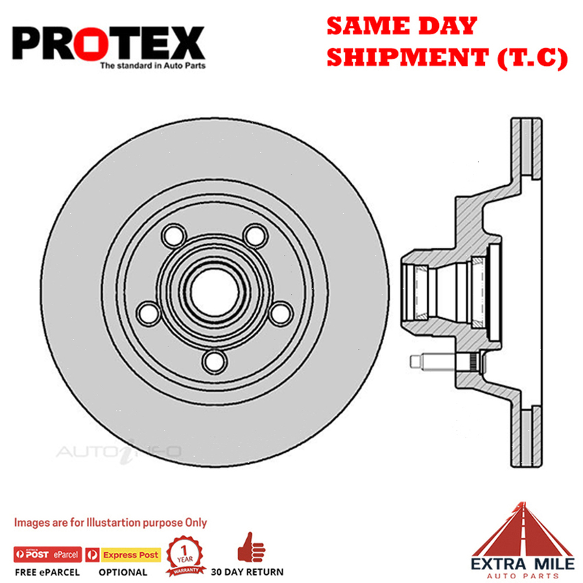1X PROTEX Rotor - Front For FORD FALCON XH 2D Ute RWD