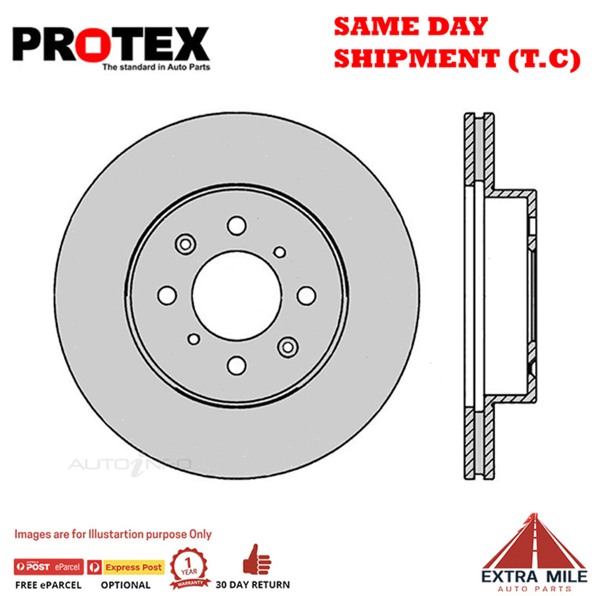 1X PROTEX Rotor - Front For HONDA VIGOR CA 4D Sdn FWD.