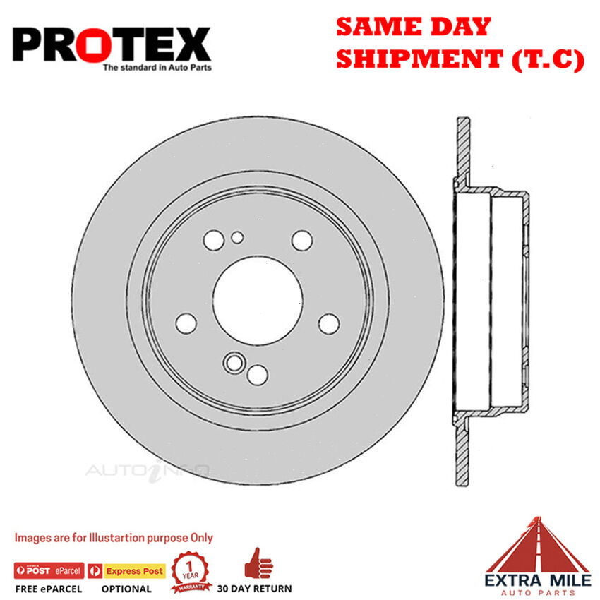 1X PROTEX Rotor - Rear For MERCEDES BENZ E220T S124 4D Wgn RWD.