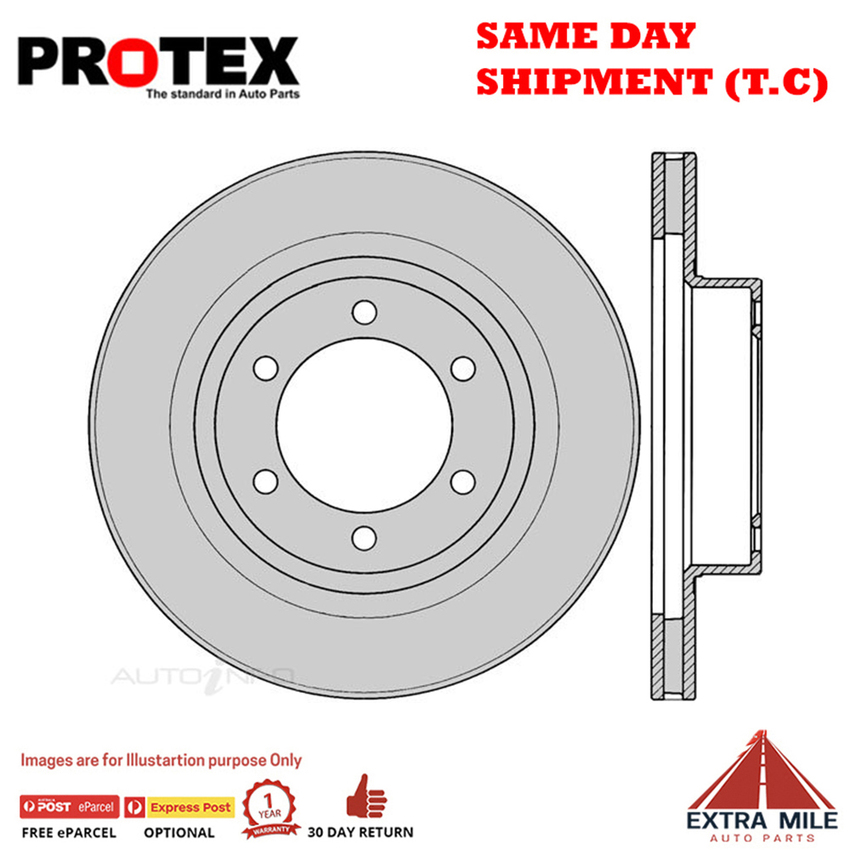 1X PROTEX Rotor - Front For TRD HILUX GGN25R 4D Ute 4WD.