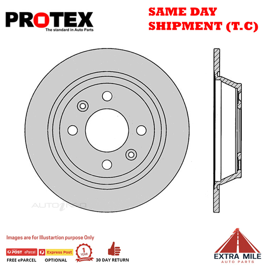 1X PROTEX Rotor - Rear For SAAB 900 . 4D H/B FWD.
