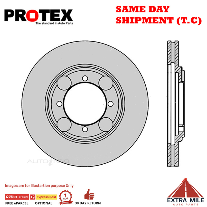 1X PROTEX Rotor - Front For HYUNDAI LAVITA XD 4D H/B FWD.