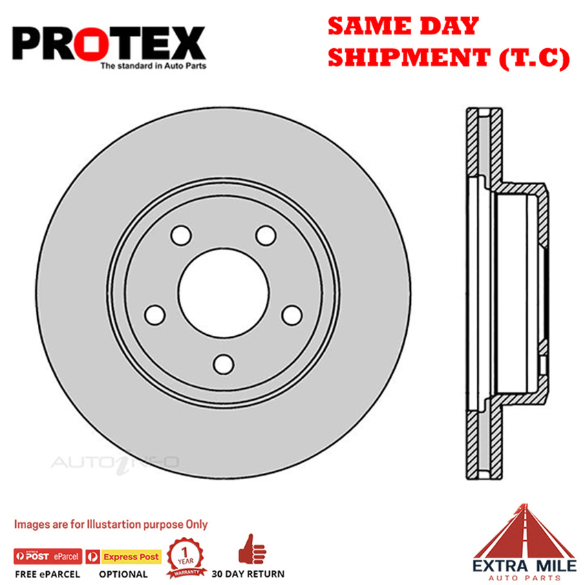 1X PROTEX Rotor - Front For FORD FALCON FG X 2D Ute RWD.