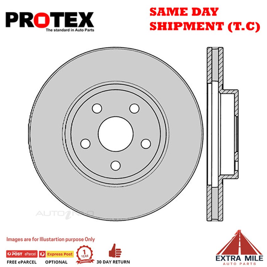 1X PROTEX Rotor - Front For TOYOTA CELICA ZZT231R 2D L/B FWD.