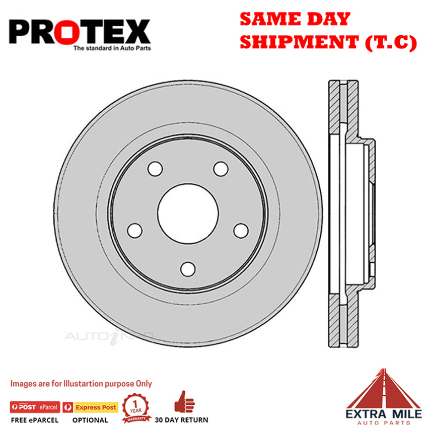 1X PROTEX Rotor - Front For TOYOTA MR2 SW20R 2D Cpe RWD..