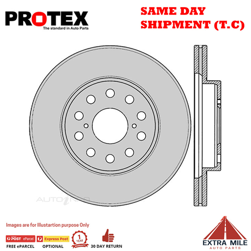 1X PROTEX Rotor - Rear For TOYOTA MR2 SW20R 2D Cpe RWD….