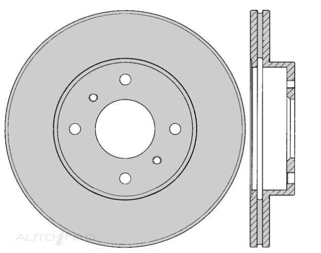 1X PROTEX Rotor - Front For FORD CORSAIR UA 4D H/B FWD..