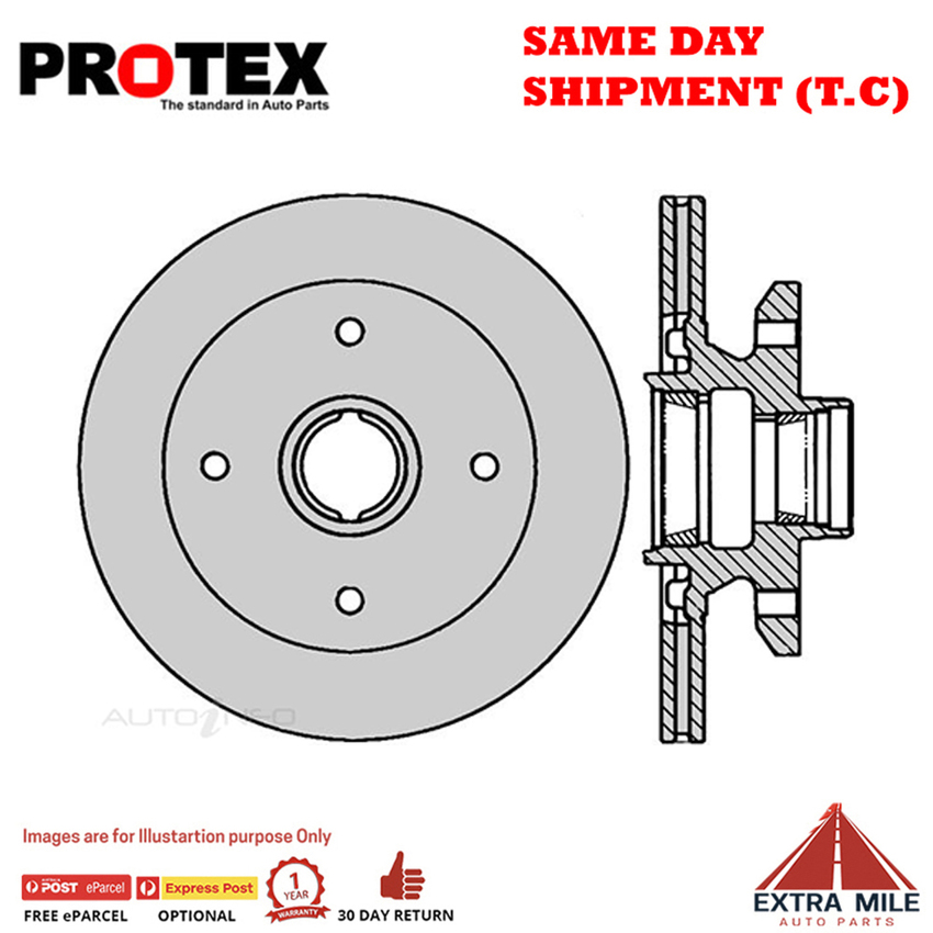 1X PROTEX Rotor - Front For MAZDA E1800 . 3D Van RWD…