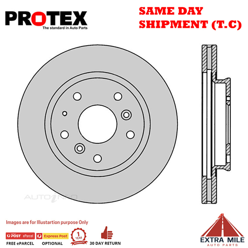 1X PROTEX Rotor - Front For MAZDA 626 GD 4D Sdn FWD