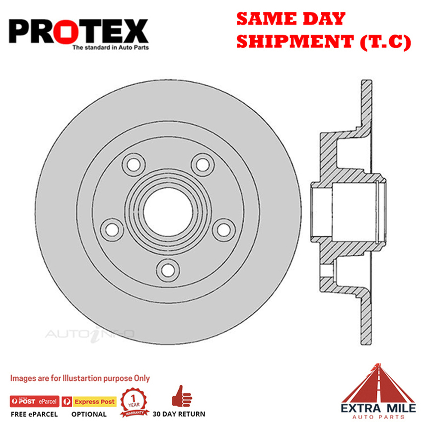 1X PROTEX Rotor - Rear For FORD TELSTAR AT 4D Sdn FWD.