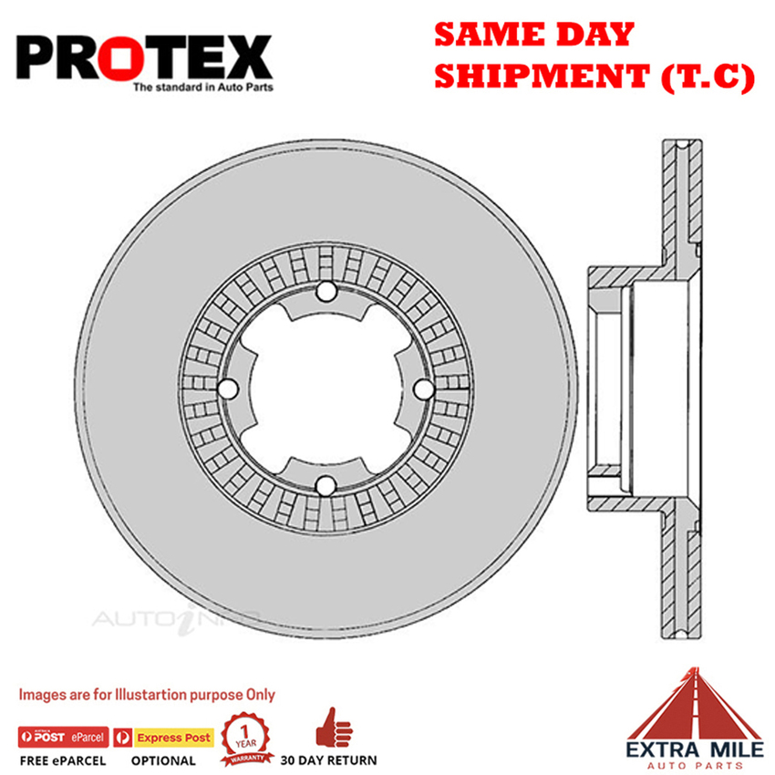 1X PROTEX Rotor - Front For SUBARU BRUMBY . 2D Ute 4WD..