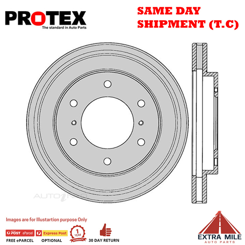 1X PROTEX Rotor - Front For MITSUBISHI PAJERO NM 4D SUV 4WD.