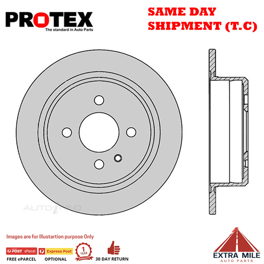 1X PROTEX Rotor - Rear For BMW 325E E30 4D Sdn RWD.
