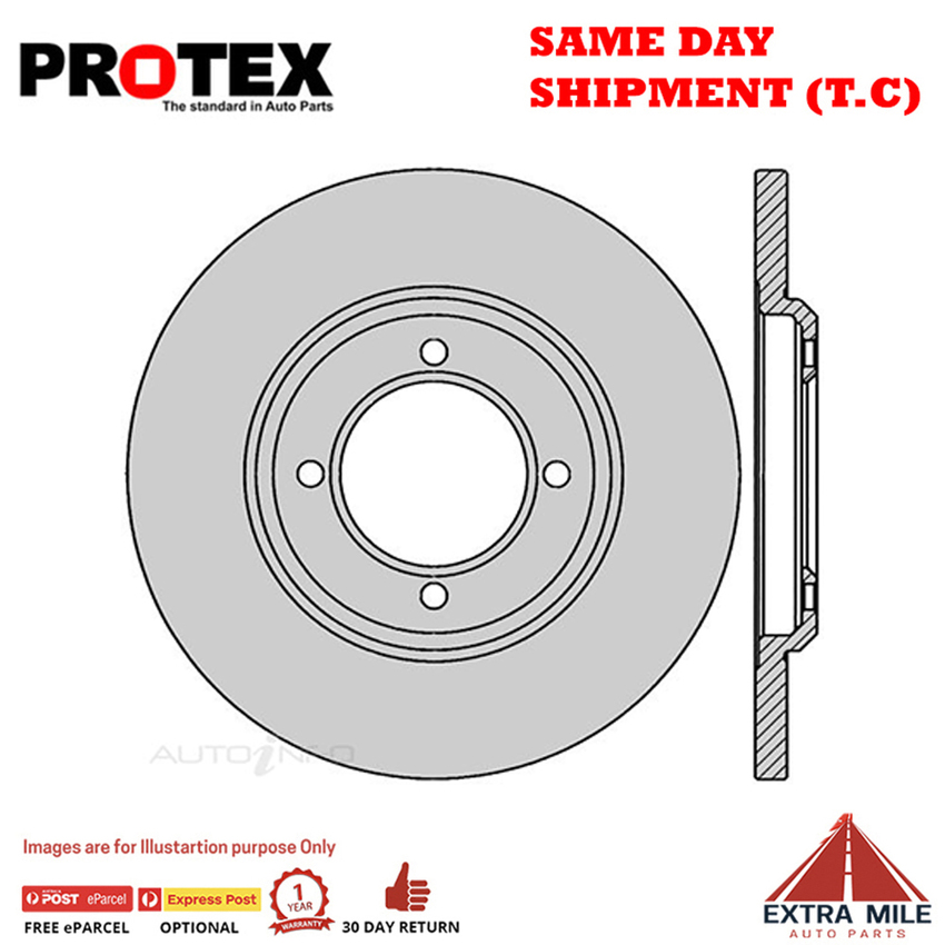 1X PROTEX Rotor - Front For TOYOTA CORONA RT142R 4D Wgn RWD.
