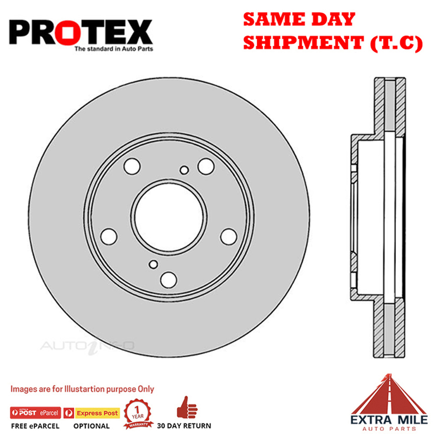 1X PROTEX Rotor Front For HOLDEN APOLLO JM, JP 4D Wagon FWD - DR733