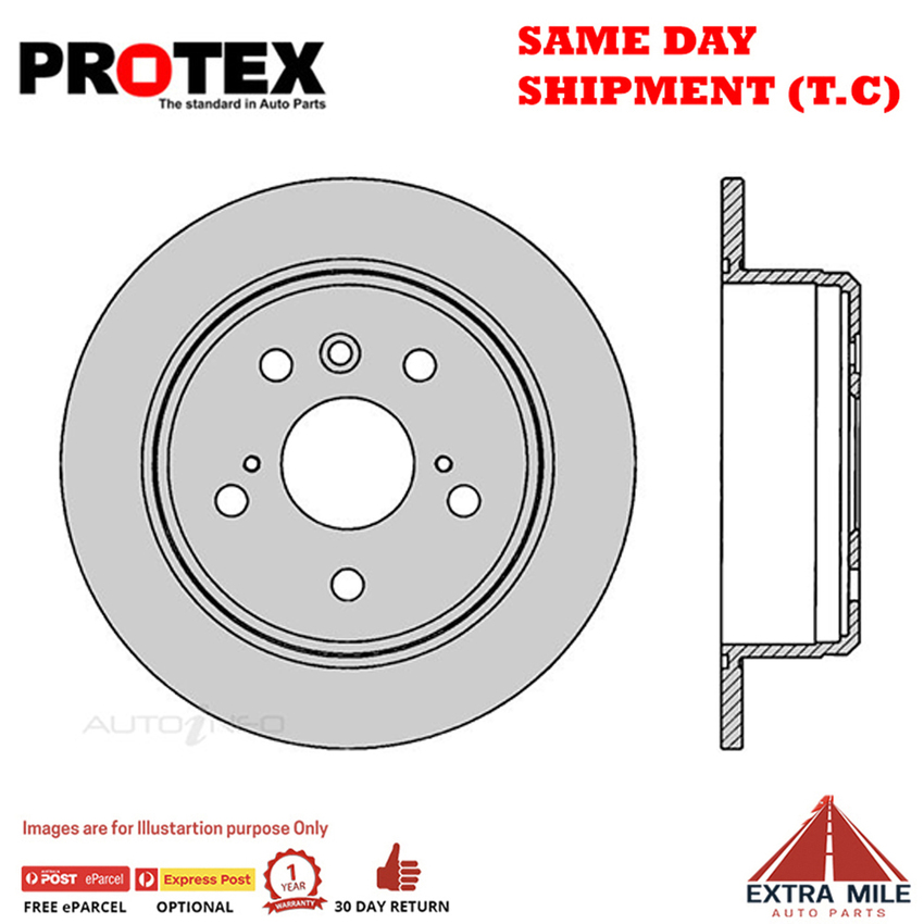 1X PROTEX Rotor - Rear For LEXUS ES300 MCV20R 4D Sdn FWD..