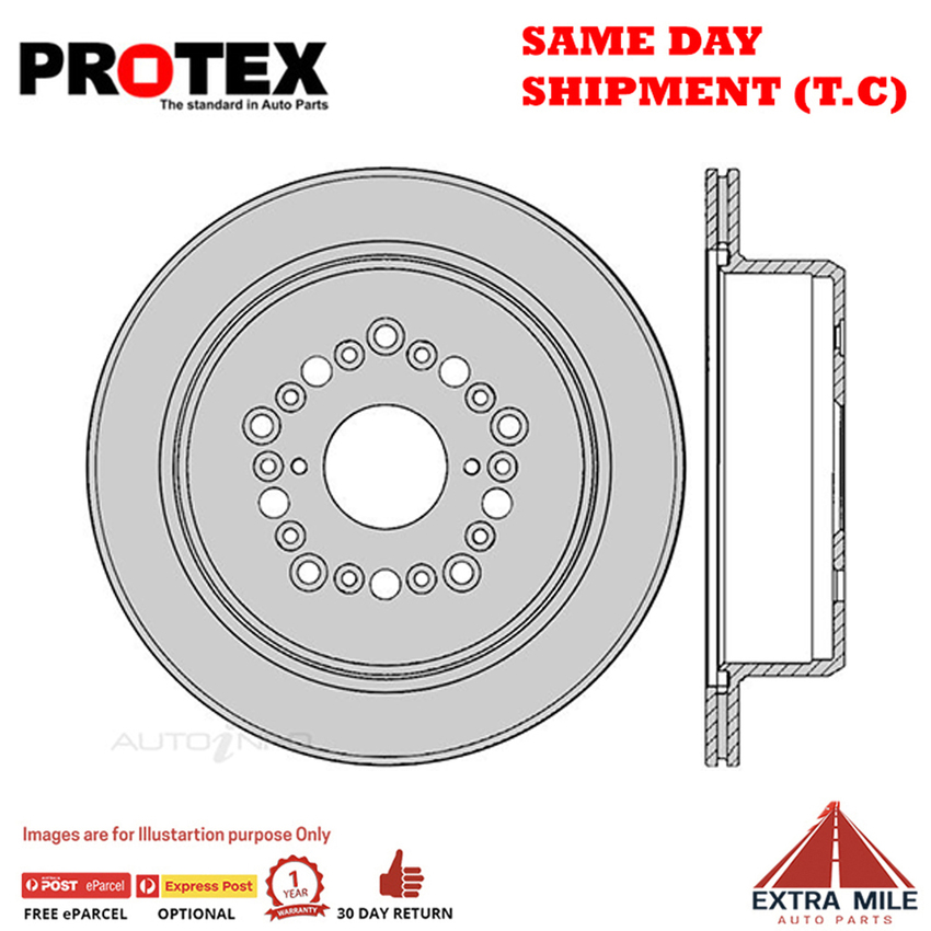 1X PROTEX Rotor - Rear For LEXUS LS400 UCF10R 4D Sdn RWD…