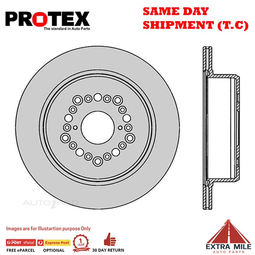 1X PROTEX Rotor - Rear For LEXUS SC400 UZZ30R 2D Cpe RWD..