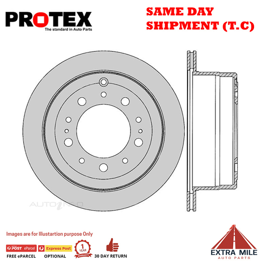1X PROTEX Rotor - Rear For LEXUS LX470 UZJ100R 4D SUV 4WD..