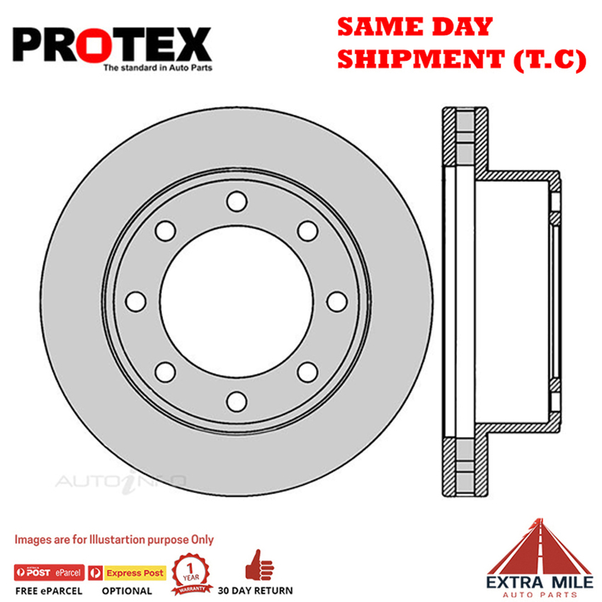 1X PROTEX Rotor - Front For FORD F250 RM 2D Ute 4WD..
