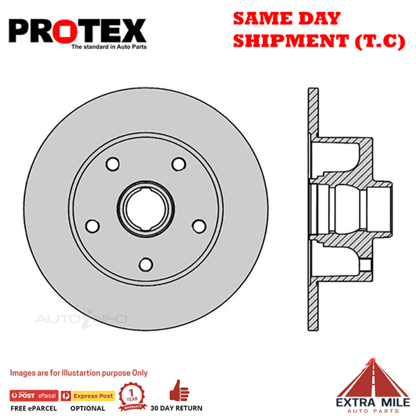 1X PROTEX Rotor - Rear For AUDI A4 B5 4D Sdn AWD…