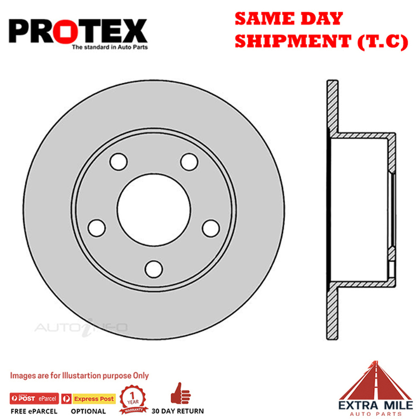 1X PROTEX Rotor - Rear For AUDI A6 C5 4D Wgn FWD.