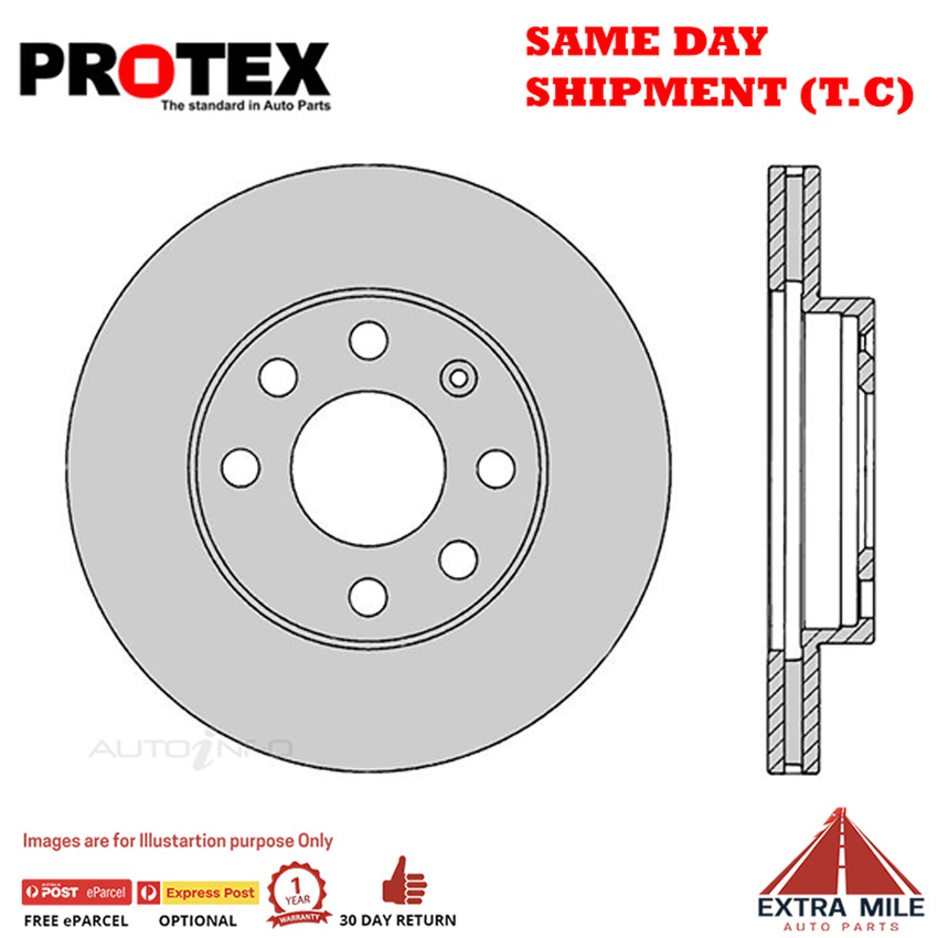 1X PROTEX Rotor - Front For HOLDEN COMBO SB 2D Van FWD.