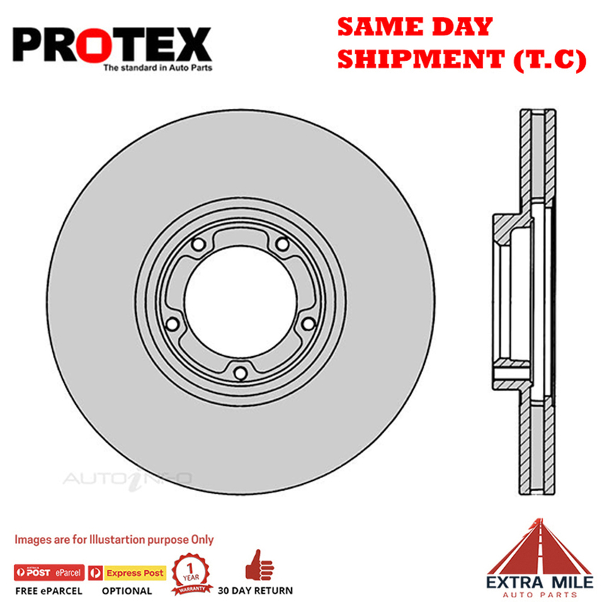 1X PROTEX Rotor - Front For FORD TRANSIT . 4D C/C RWD..