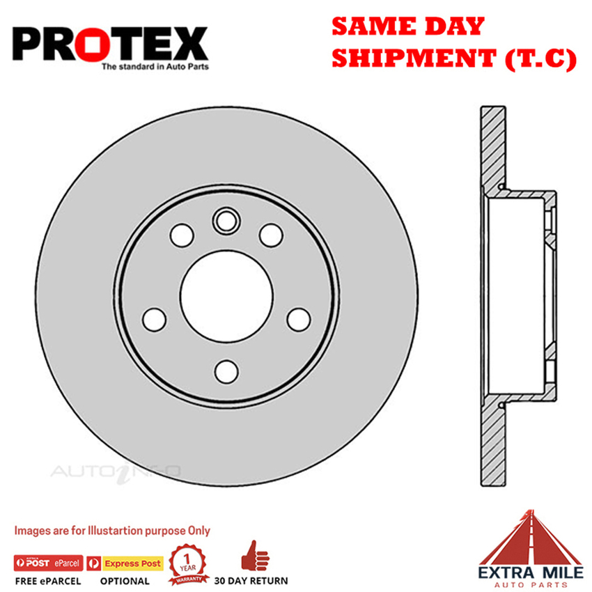 1X PROTEX Rotor - Front For VOLKSWAGEN TRANSPORTER T4 2D C/C FWD..