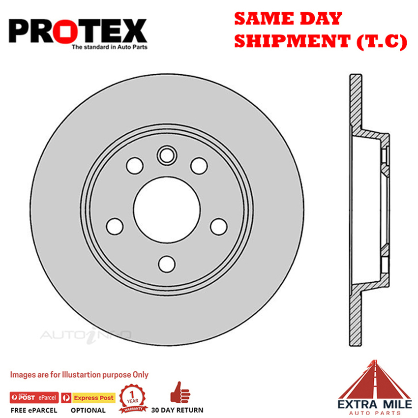1X PROTEX Rotor - Rear For VOLKSWAGEN TRANSPORTER T4 3D Van 4WD..