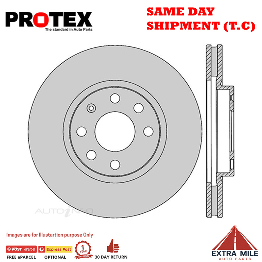1X PROTEX Rotor - Front For HOLDEN TIGRA XC 2D Conv FWD.