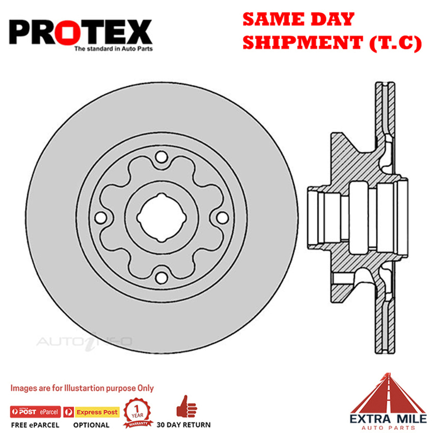 1X PROTEX Rotor - Front For MAZDA E2000 . 3D Van RWD..