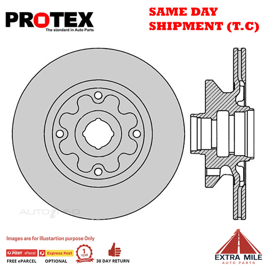 1X PROTEX Rotor - Front For FORD ECONOVAN JG, JH 3D Van RWD…