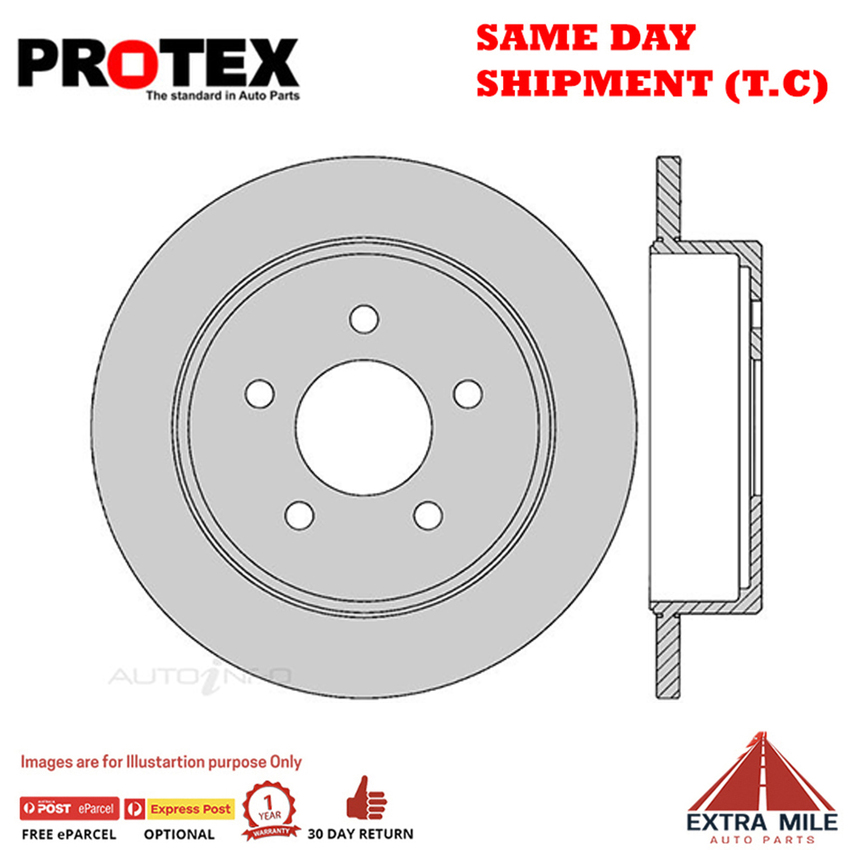 1X PROTEX Rotor - Rear For FORD EXPLORER UQ,US 4D SUV 4WD..