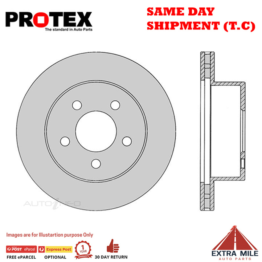 1X PROTEX Rotor - Front For JEEP CHEROKEE XJ 4D SUV 4WD..