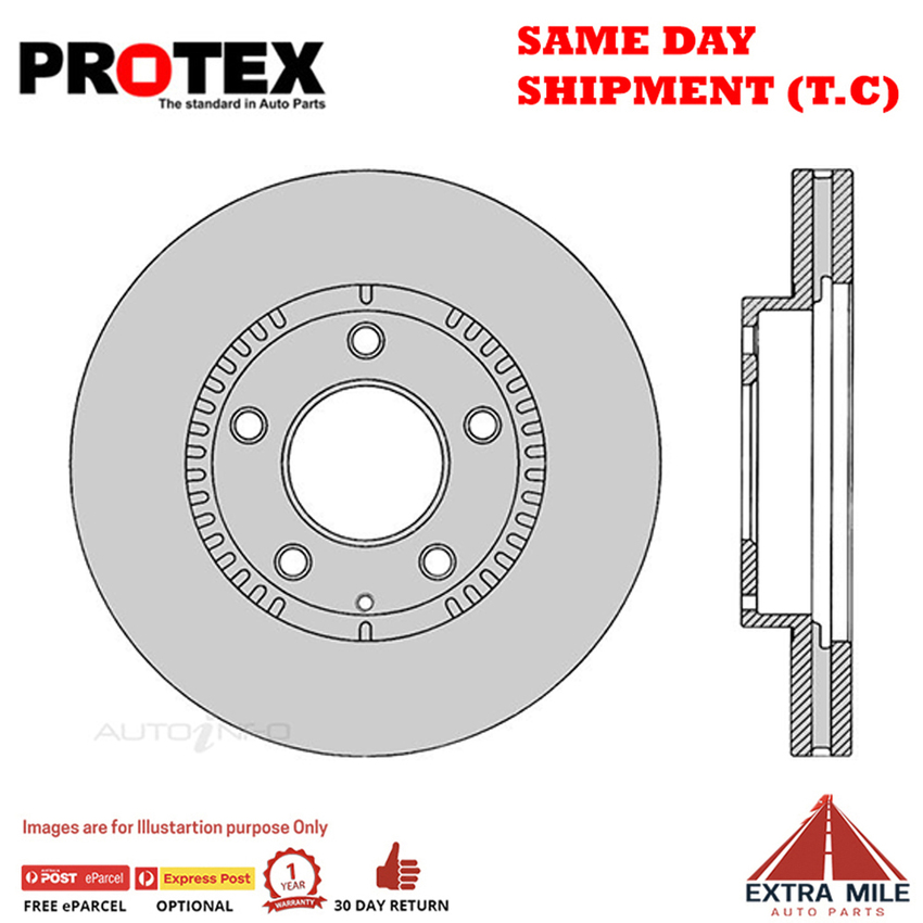 1X PROTEX Rotor - Front For MAZDA MPV LW 4D Wgn FWD..